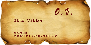 Ottó Viktor névjegykártya